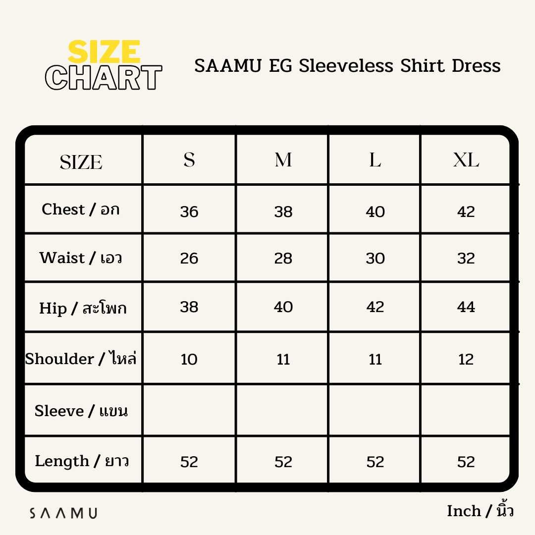 SAAMU EG Sleeveless Shirt Dress